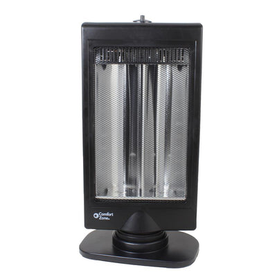 Comfort Zone Portable Slimline Electric Halogen Radiant Space Heater (Open Box)