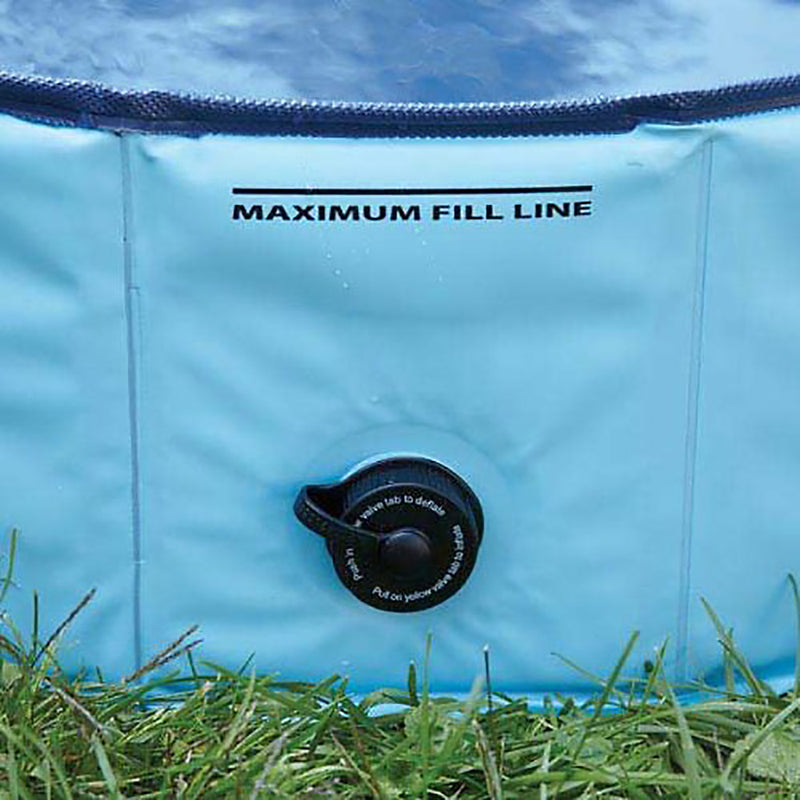 Cool Pup Splash About 63 Inch Diameter Collapsible Dog Pet Pool, Blue (Used)