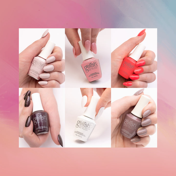 Gelish Core Collection 9 mL Soak Off Gel Nail Polish, Best Sellers (Open Box)
