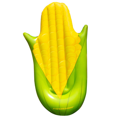 Swimline Giant Inflatable Corn on the Cob Ride On Swimming Pool Float (Open Box)
