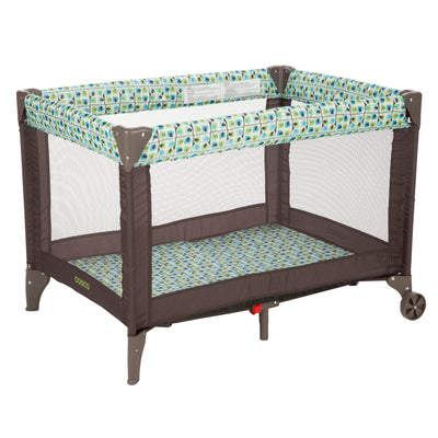 Cosco Funsport Portable Compact Baby Toddler Play Yard w/Wheels, Elephant Square - VMInnovations