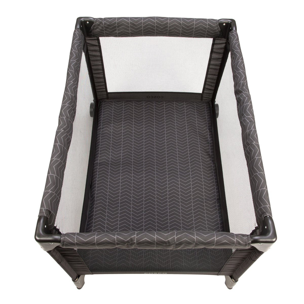 Cosco Funsport Portable Compact Baby Toddler Play Yard with Wheels, Black Arrows - VMInnovations