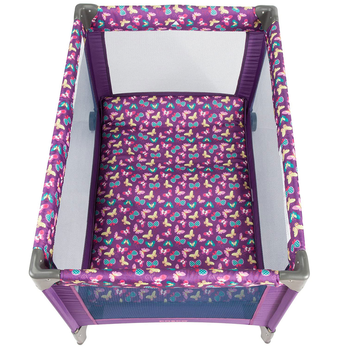 Cosco Funsport Compact Baby Toddler Yard w/Wheels, Butterfly Twirl (Open Box)