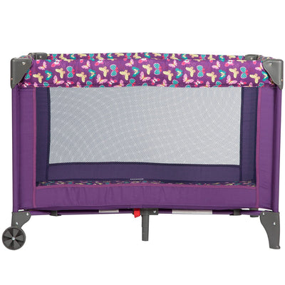 Cosco Funsport Portable Compact Baby Toddler Play Yard w/Wheels, Butterfly Twirl