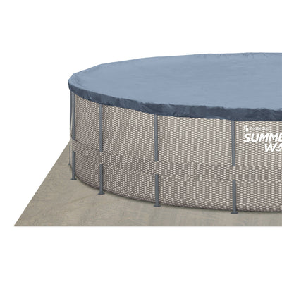 Summer Waves Active 16 Ft x 48 In Frame Swimming Pool Set with Pump (Used)