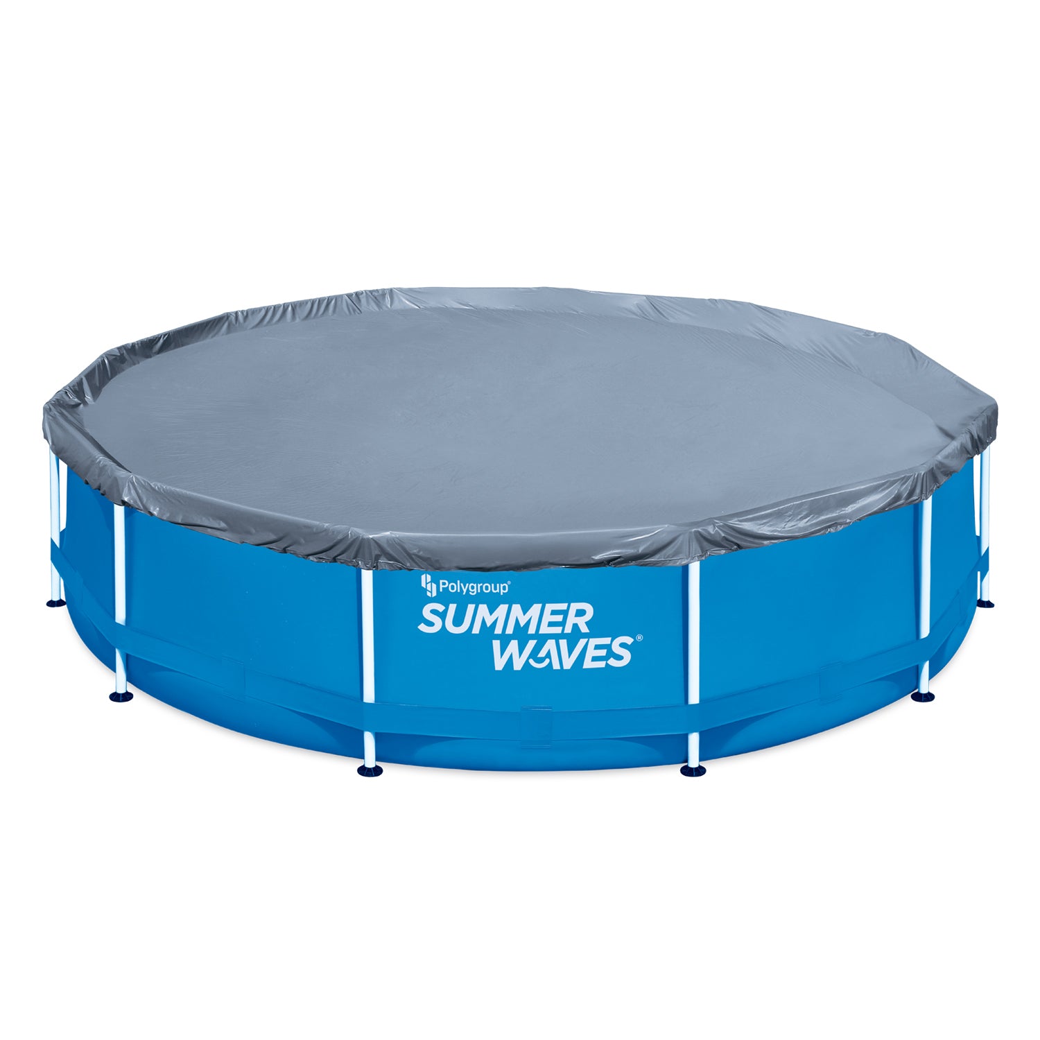 Summer Waves Active Frame 12 Foot Round Above Ground Swimming Pool Debris Cover