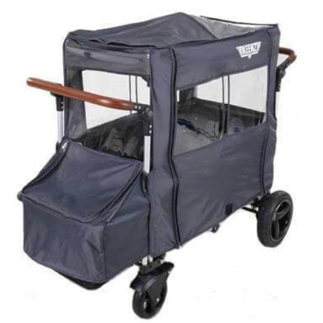 Keenz All Weather Wind Cover with Windows For 7SPush Pull Wagon, Grey (Open Box)