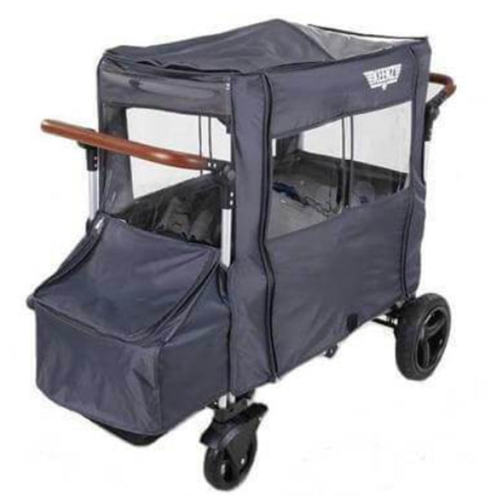 Keenz All Weather Wind Cover with Windows For 7SPush Pull Wagon, Grey (Open Box)