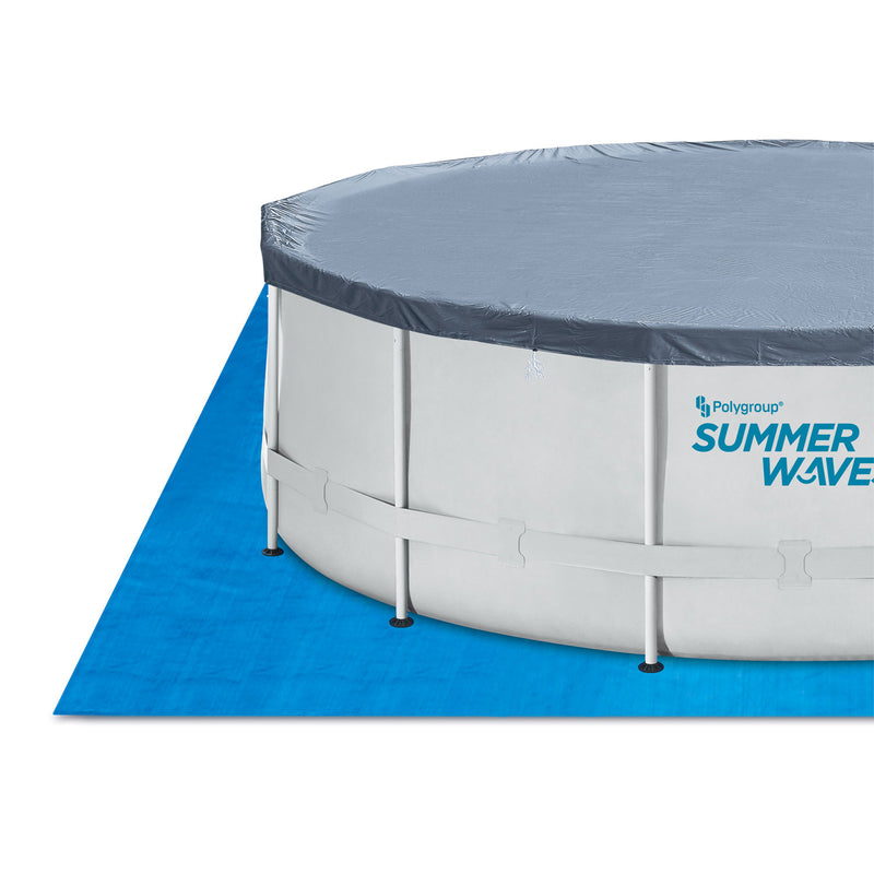 Summer Waves Elite 18ft x 48in Metal Frame Above Ground Pool Set w/ Filter Pump