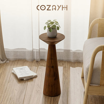 COZAYH Pedestal Tall Round Martini Table for Living Rooms or Bedrooms (Open Box) - VMInnovations