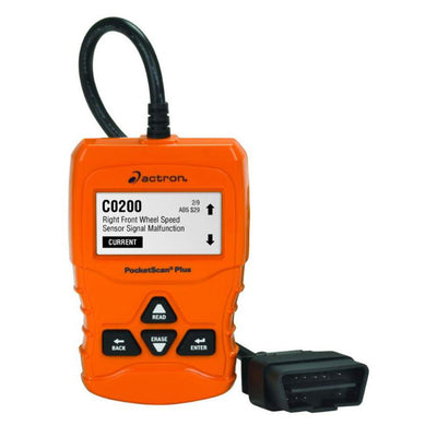 Actron PocketScan Plus ABS/OBDII and CAN Diagnostic Code Reader, Orange (Used)
