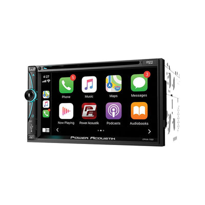 Soundstream Headrest with 9 In LCD Screen & Power Acoustik DVD Receiver, Black