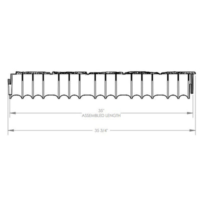 Suncast Quick Edge Resin Material 35 Inch Single Strip Lawn Edging (Open Box)