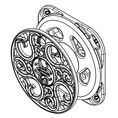 Suncast Sidewinder 60 Foot Side Scroll Decorative Wall Mount Hose Reel, Bronze (For Parts)