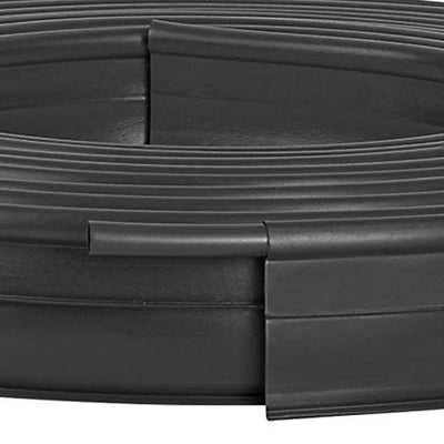 Suncast Professional Grade Dig In 60 Foot Landscape Edging Roll, Black (4 Pack)