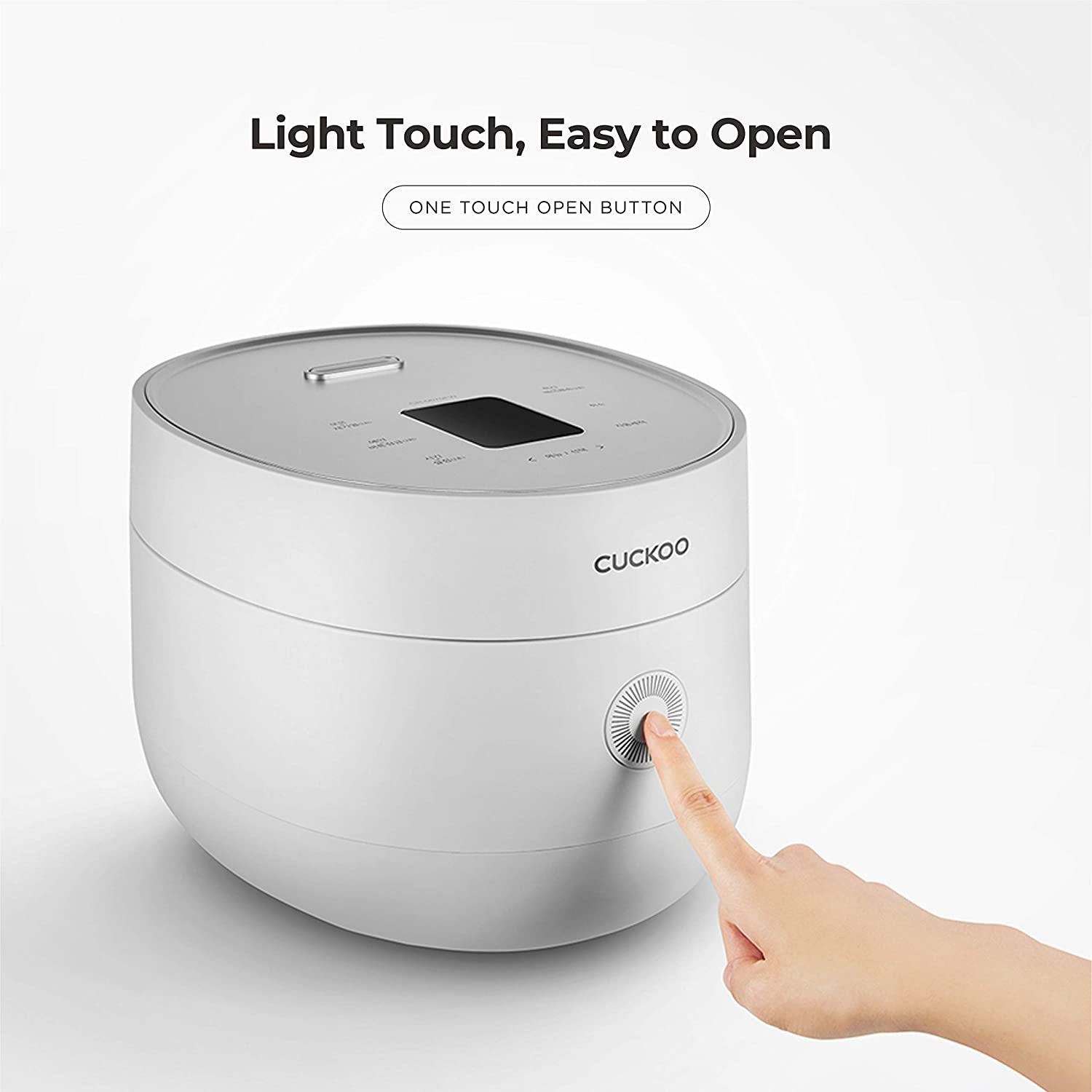 CUCKOO CR-0675FW 6 Cup Rice Cooker and Warmer with Nonstick Inner Pot, White - VMInnovations