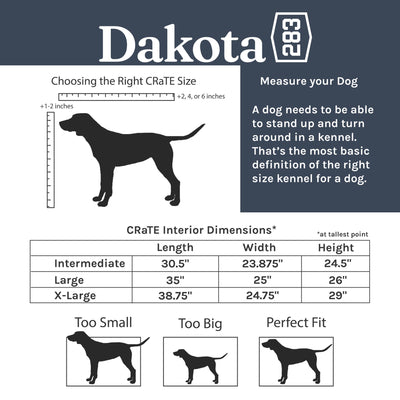 Dakota 283 Rough & Tough Economy Pet Kennel, Intermediate, Granite (Open Box)