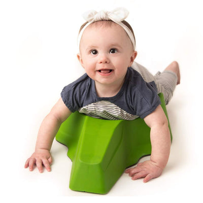 Crawligator Fun Tummy Time Rolling Strength Building Baby Toy, Green (Open Box)