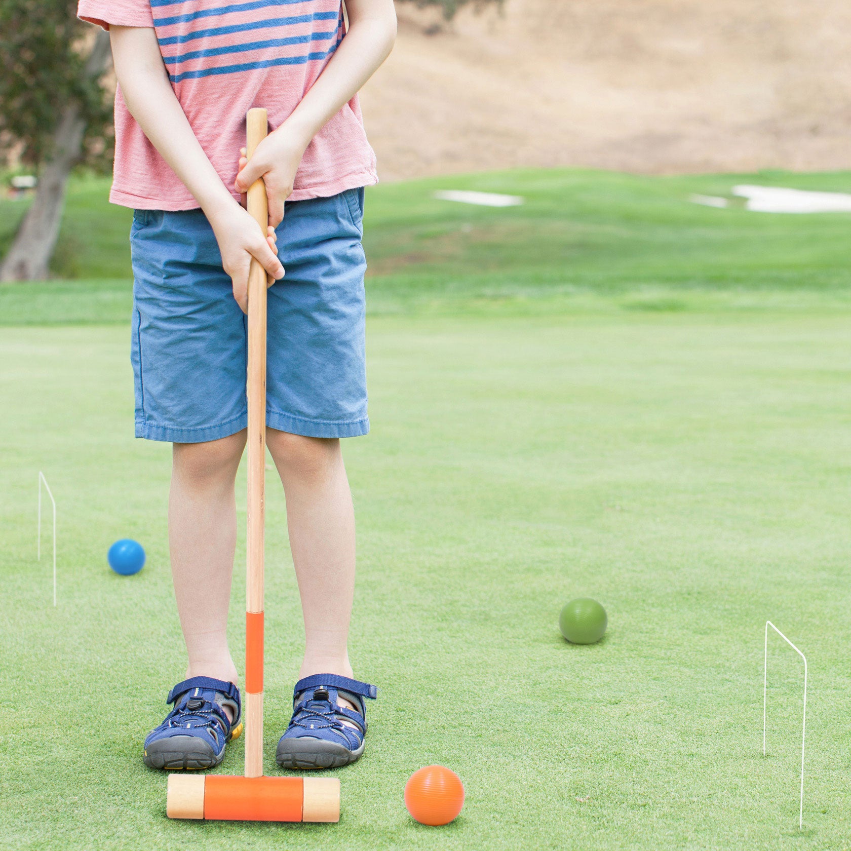 GoSports Standard 6 Person Lawn Kid and Adult Croquet Game Set (Open Box) - VMInnovations