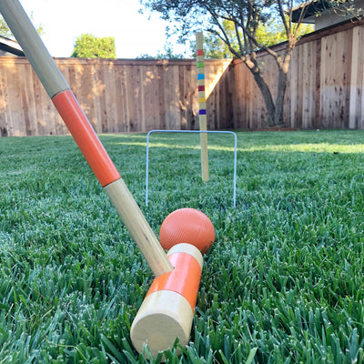 GoSports Standard 6 Person Lawn Kid and Adult Croquet Game Set (Open Box) - VMInnovations