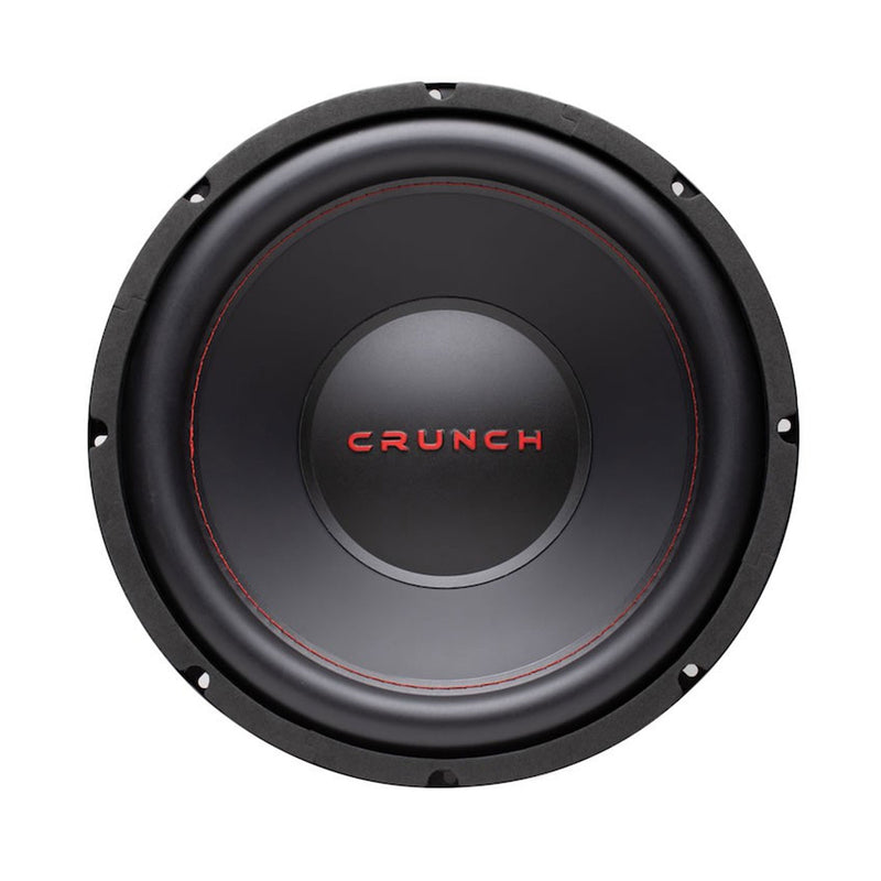 Crunch 12 Inch 4 Ohm Car Subwoofer Speaker (2 Pack) with A/B Class Car Amplifier