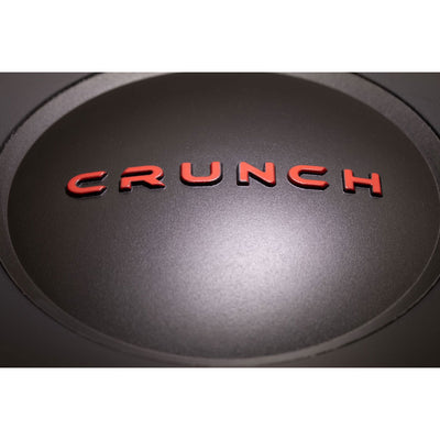 Crunch 12" 800 W 4 Ohm Car Subwoofer Speaker (2 Pack) w/ Audio Stereo Amplifier