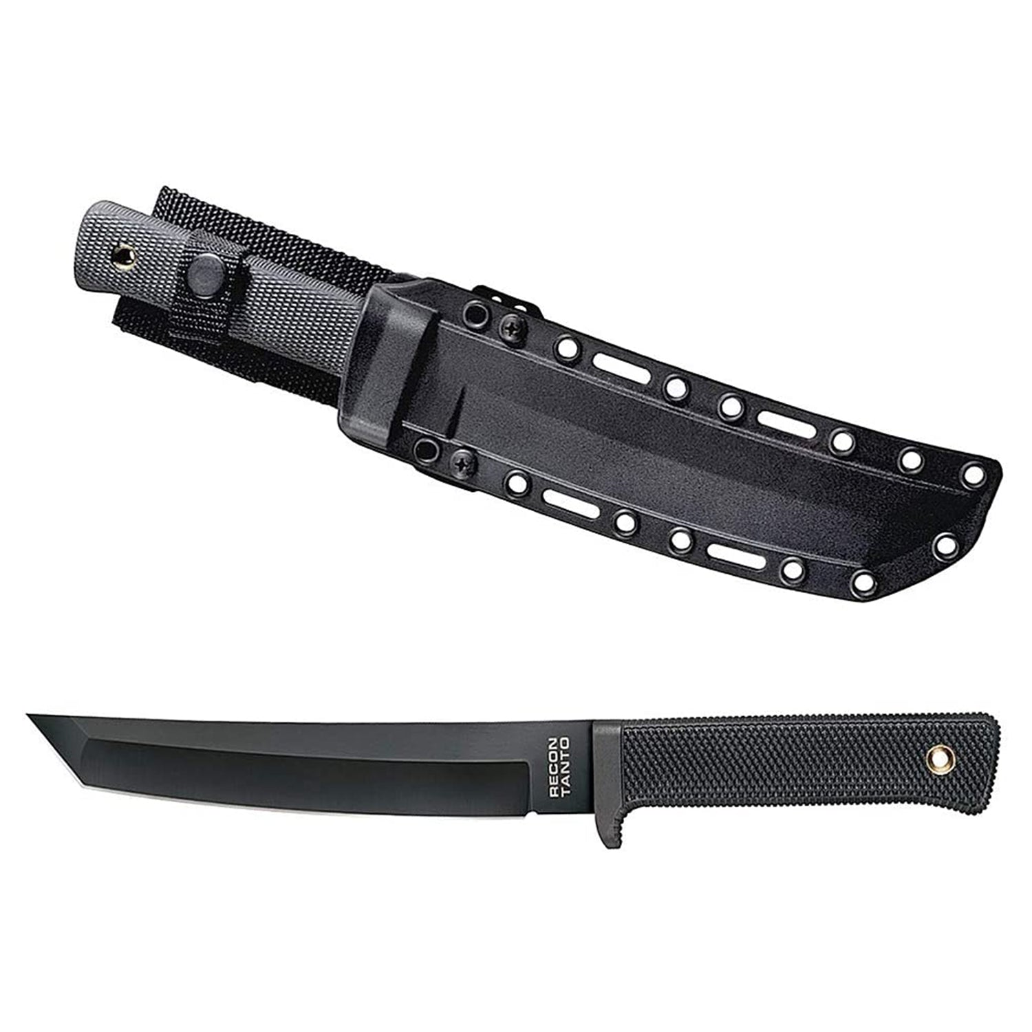 Cold Steel Recon Tanto Fixed SK5 Carbon Steel Blade Combat Knife w/ Sheath(Used)
