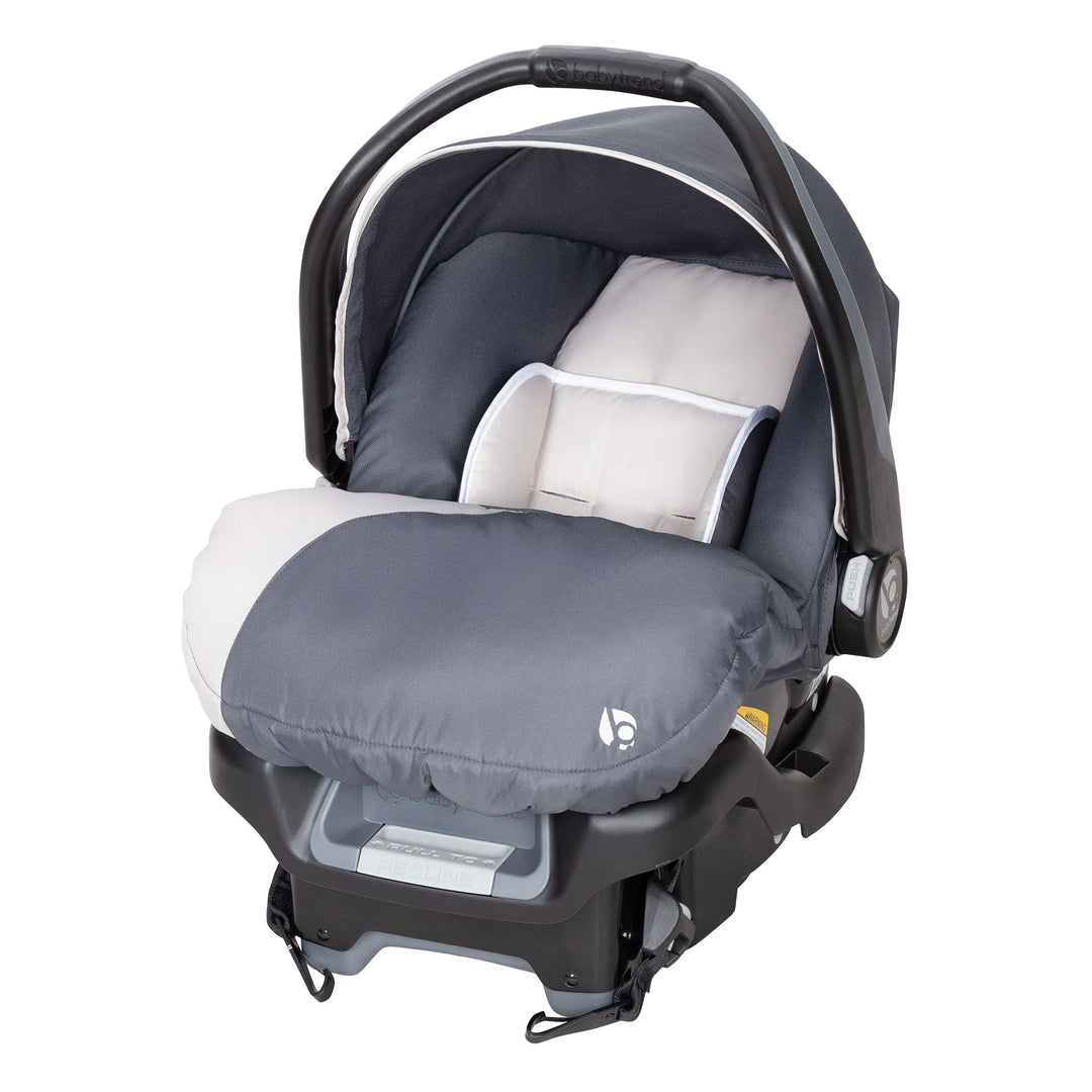 Baby Trend Ally Adjustable 35 Pound Infant Baby Car Seat w/ Base, Gray (2 Pack)