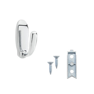 Rev-A-Shelf Sidelines CSSL-HK-CR-5 Decorative Closet Wall Hook, Chrome (5 Pack)