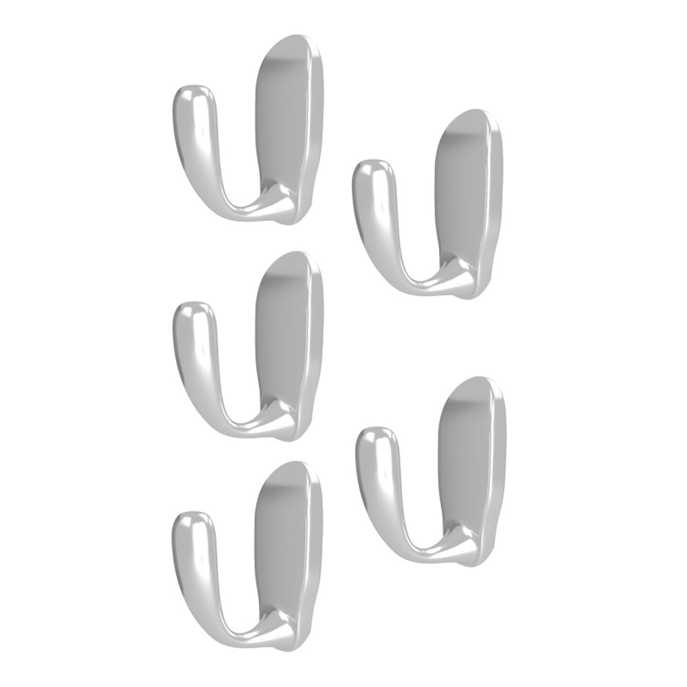 Rev-A-Shelf Sidelines CSSL-HK-CR-5 Decorative Closet Wall Hook, Chrome (5 Pack)