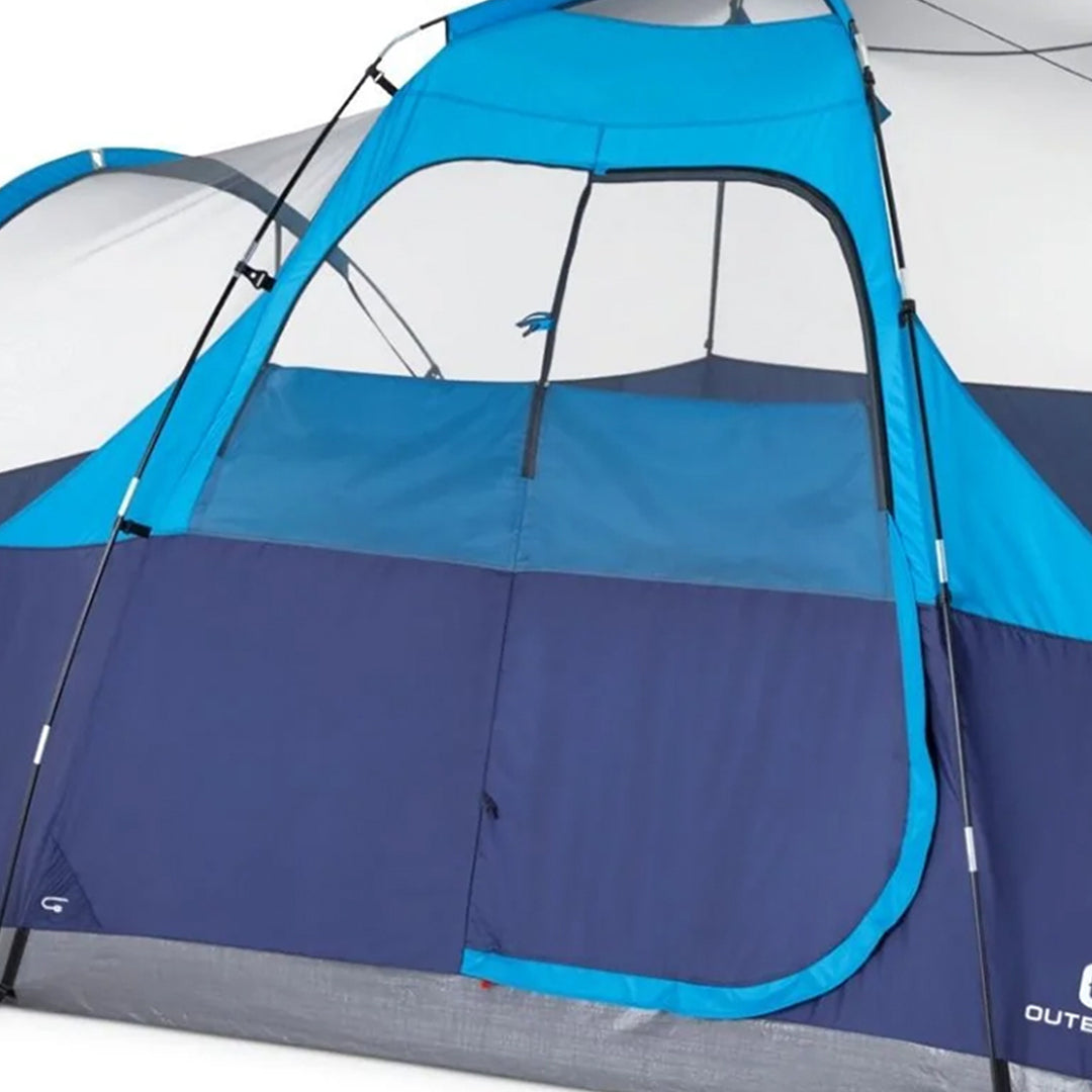 Outbound 8 Person 3 Season Easy Up Camping Dome Tent w/Mesh Wall & Rainfly(Used)