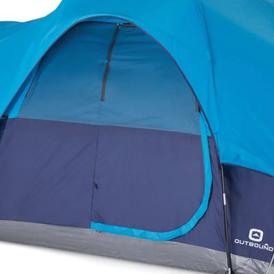 Outbound 8 Person 3 Season Easy Up Camping Dome Tent w/Mesh Wall & Rainfly(Used)