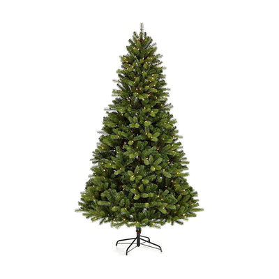 NOMA 7-Ft Durand Pine Artificial Warm White LED Pre-Lit Holiday Christmas Tree