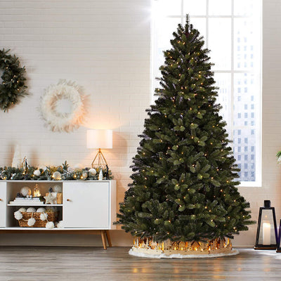 NOMA 7-Ft Durand Pine Artificial Warm White LED Pre-Lit Holiday Christmas Tree