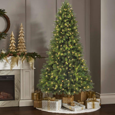 NOMA 7-Ft Durand Pine Warm White LED Pre-Lit Holiday Christmas Tree (Used)