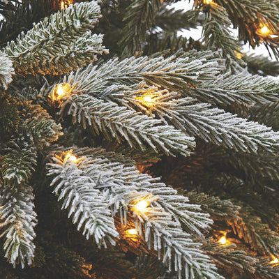 NOMA 7-Ft Snow Dusted Alpine White LED Pre-Lit Holiday Christmas Tree (Open Box)