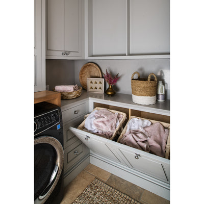 Rev-A-Shelf CTOHB-211319-CR-52 21 Inch Tilt Out Laundry Hamper Basket, Chrome