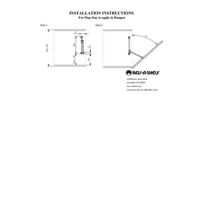 Rev-A-Shelf 18" Pull Out Hamper System for Custom Closet System, CTOHSL-18-1 - VMInnovations