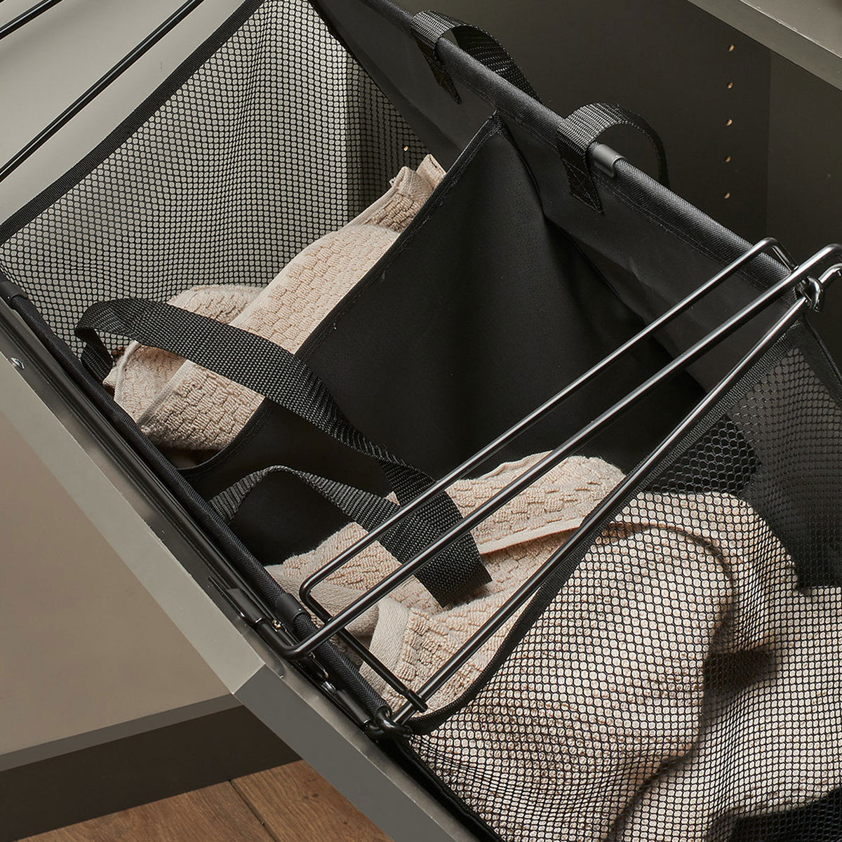 Rev-A-Shelf Pull Out Cloth Hamper System for Custom Closet Systems