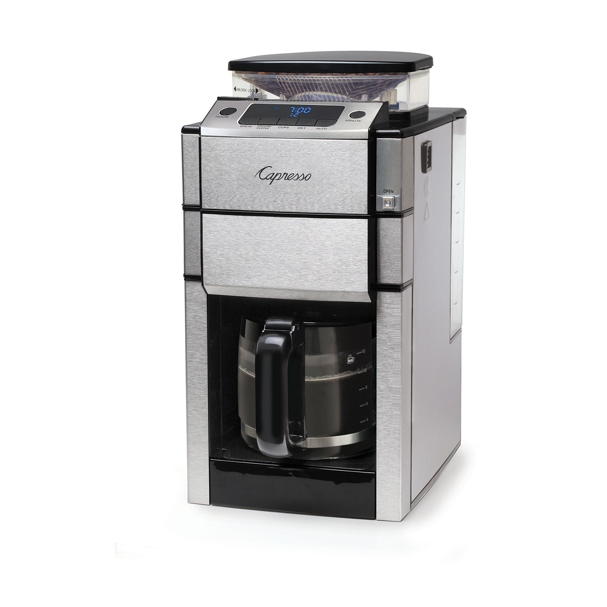 Jura-Capresso PRO Plus 12 Cup Coffee Maker with Glass Carafe, Silver (Open Box)