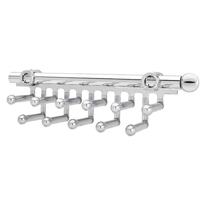 Rev-A-Shelf 12" Pull Out Tie/Scarf Closet Organizer Rack, Chrome, CRT-12-CR
