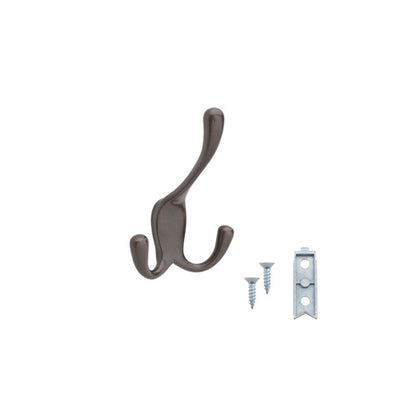 Rev-A-Shelf Sidelines CTWSL-HK-BZ-5 3 Way Decorative Wall Hook, Bronze (5 Pack)
