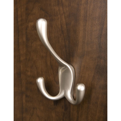 Rev-A-Shelf Sidelines CTWSL-HK-SN-5 3 Way Decorative Wall Hook, Nickel (5 Pack)