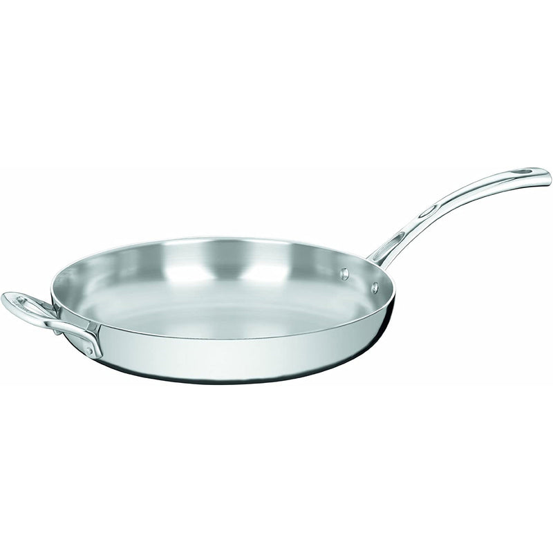 Cuisinart French 12 Inch Stainless Steel Frying Pan Skillet w/ Handle (Open Box)