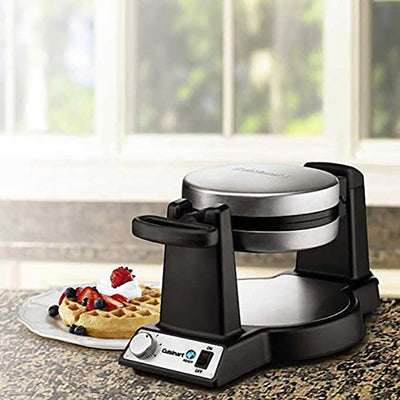 Cuisinart Round Rotary Flip Home Belgian Waffle Maker, 7" Diameter (For Parts)
