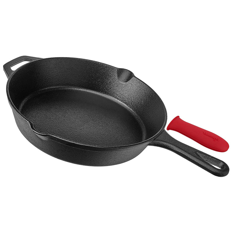 Cuisinel Pre-Seasoned Cast Iron Skillet 3 Multi-Sized Cooking Pan Set (Used)