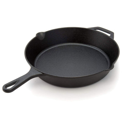 Cuisinel 12 Inch Pre Seasoned Cast Iron Skillet w/ Lid & Handle Cover(For Parts)
