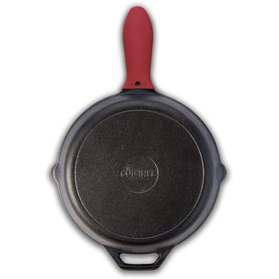 Cuisinel 12 Inch Pre Seasoned Cast Iron Skillet w/ Lid & Handle Cover(For Parts)
