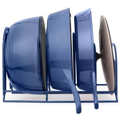 Cuisinel Extra-Large 15-Inch 5-Tier Pan and Pot Organizer Rack, Blue (Open Box)
