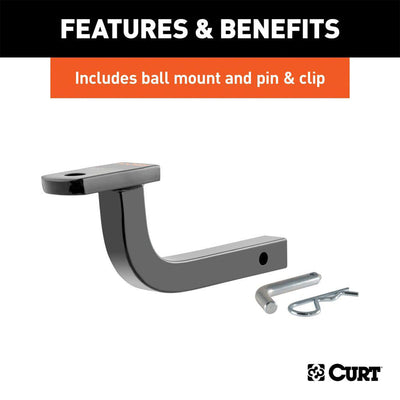 CURT Class 1 Trailer Hitch 1 1/4-Inch Receiver for Honda Accord, Black(Open Box)